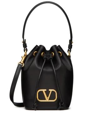 Valentino Garavani  vlogo signature leather bucket bag