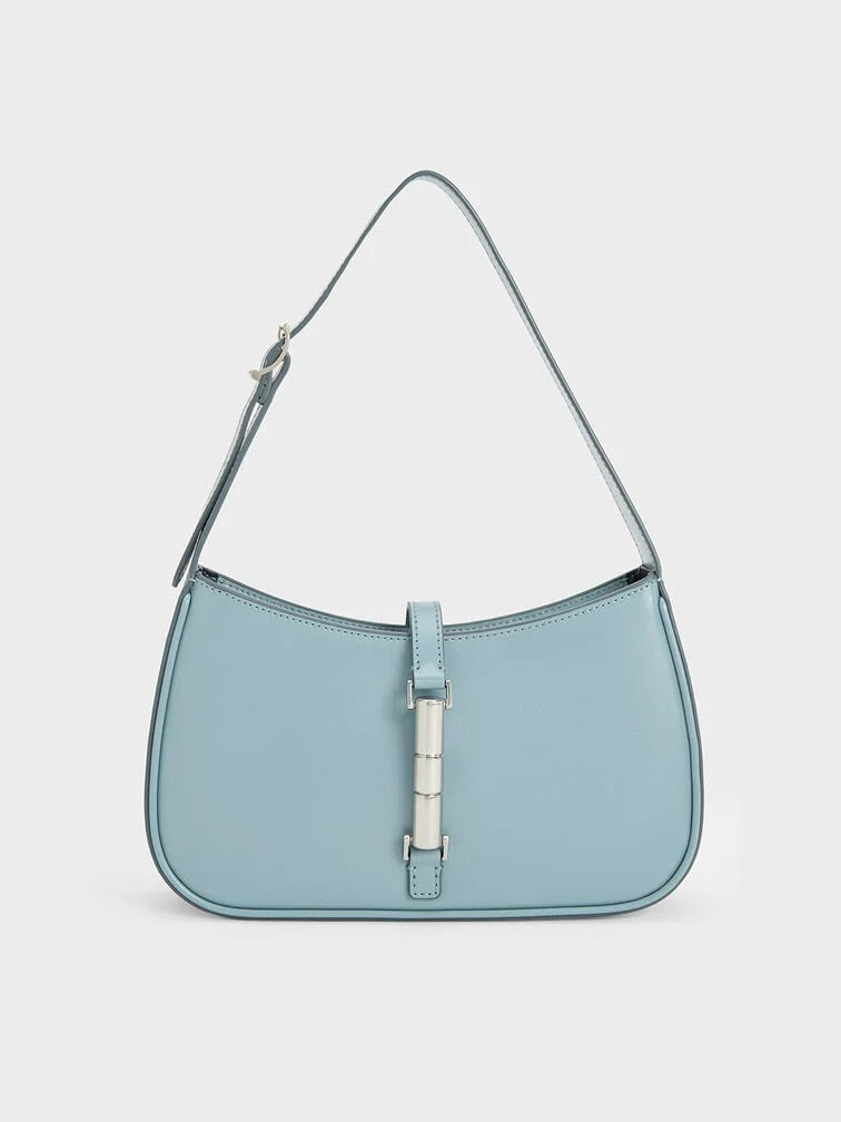 Cesia Metallic Accent Shoulder Bag