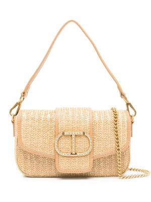 TWINSET Amie logo-plaque women bag