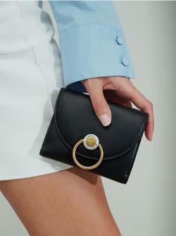Ring Push-Lock Mini Wallet
