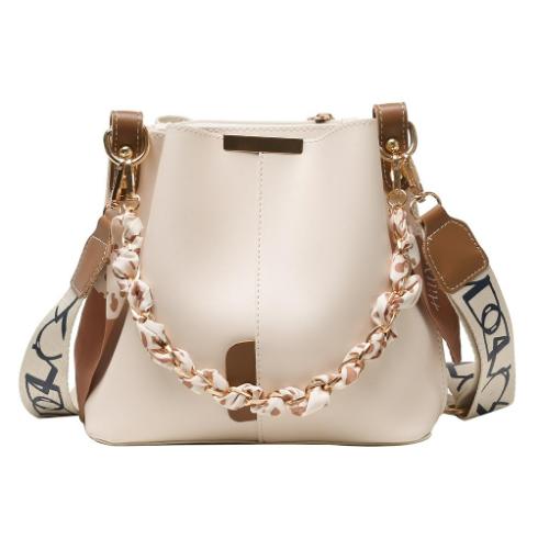 Wide Strap Letter Print Women's Shoulder Bag