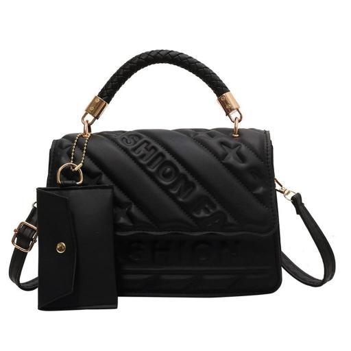 Embossed Pure Dice Crossbody Small Square Bag