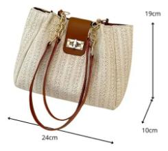 Woven Straw Shoulder Bag