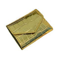 Elegant women's glossy leather wallet