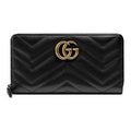 Black Chevron Leather GG Wallet