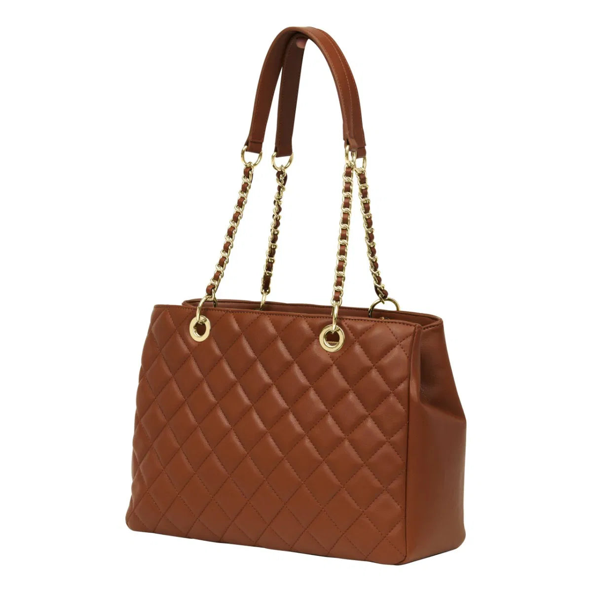 Structured Shoulder Bag With Quilted Details