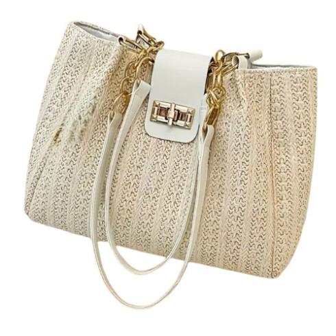 Woven Straw Shoulder Bag